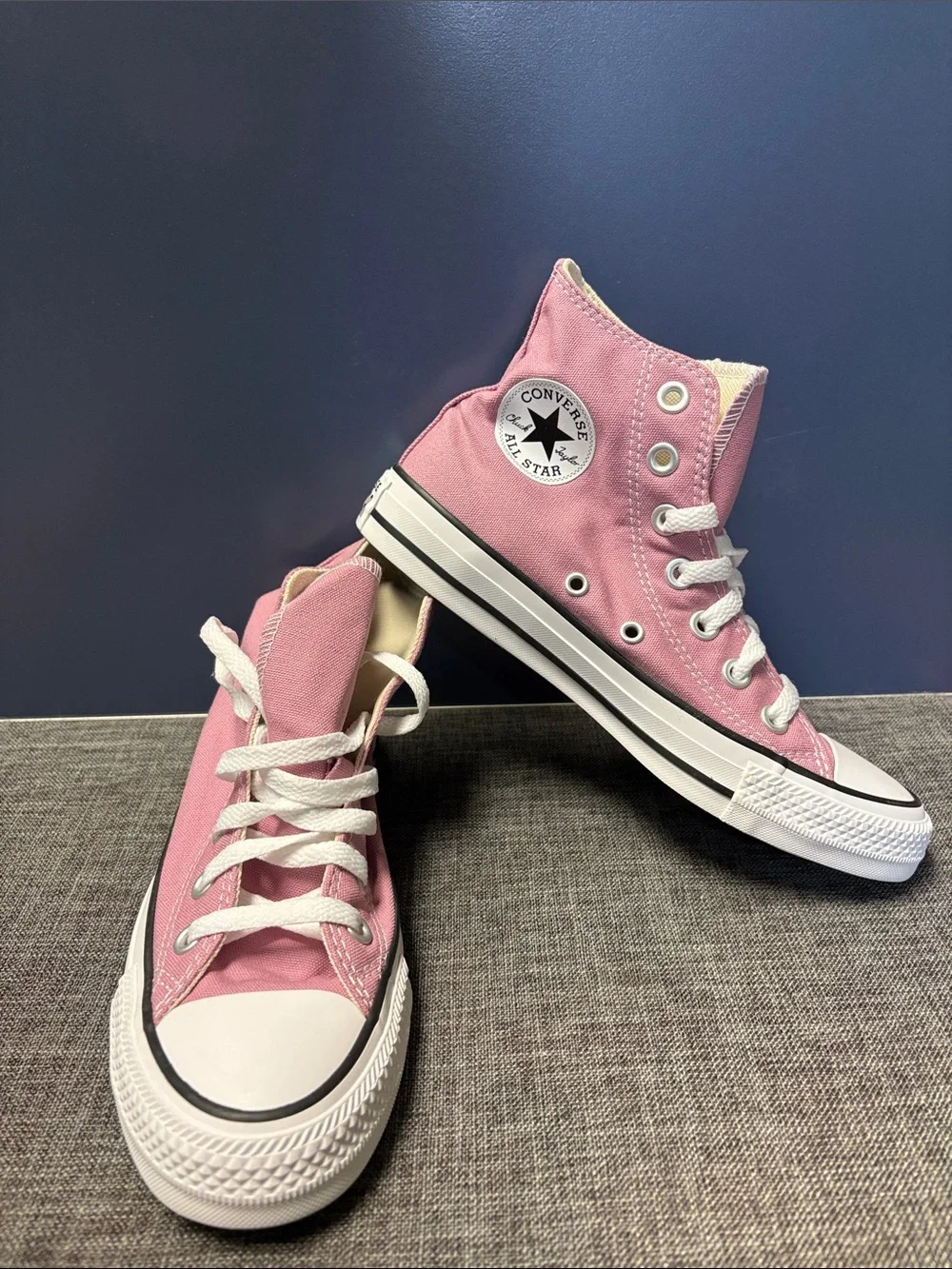 Converse Chuck Taylor All Star High Top Sneakers - Pink Cliff side rose size 5.5